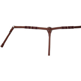 5940 LT: Breast Collar w/Tan Rawhide Trim + Natural Weave