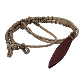 9707: Reins Natural Romel Black Accent Popper