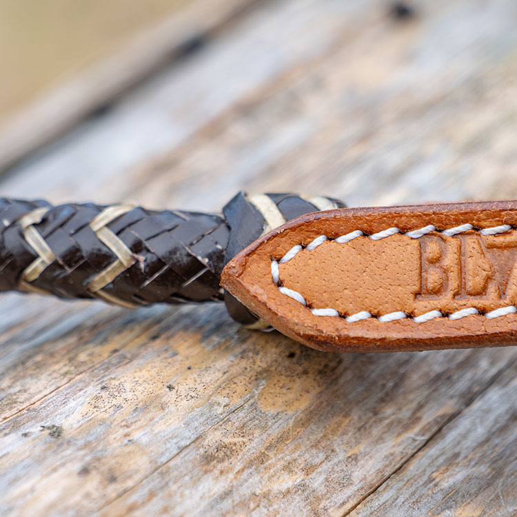 2194 LT: Headstall Round Rawhide Browband + Cheek w/Quick Release - Image 3